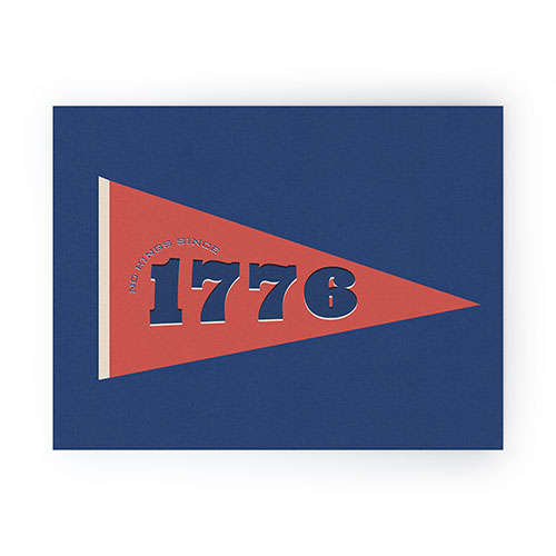 DENY Designs 1776 Pennant Mini Art Print