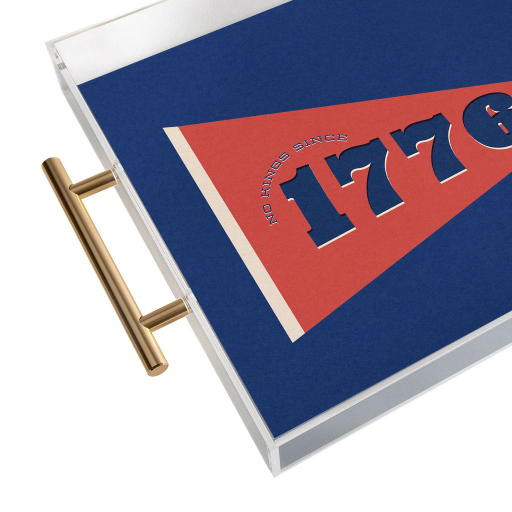 DENY Designs 1776 Pennant Acrylic Tray