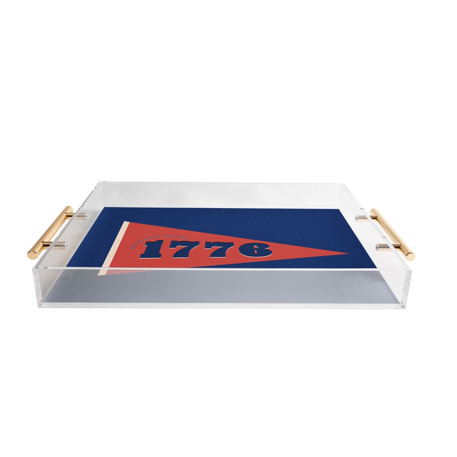 DENY Designs 1776 Pennant Acrylic Tray