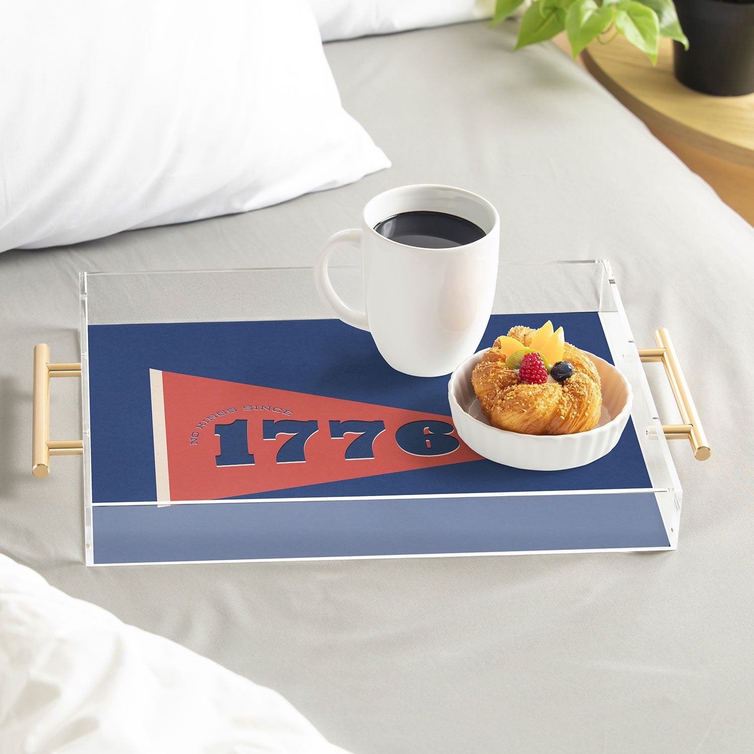 DENY Designs 1776 Pennant Acrylic Tray