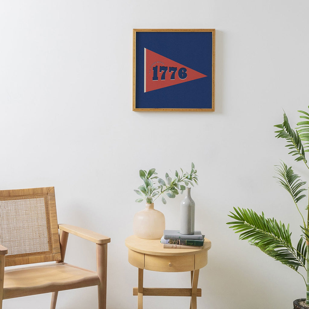 DENY Designs 1776 Pennant Framed Wall Art