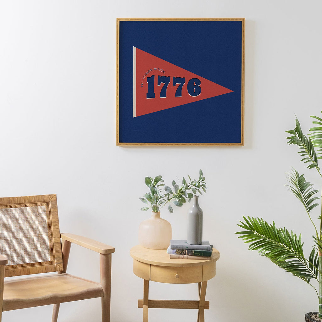 DENY Designs 1776 Pennant Framed Wall Art