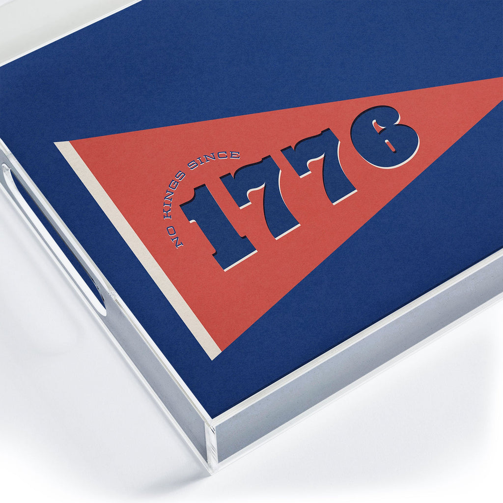 DENY Designs 1776 Pennant Acrylic Tray