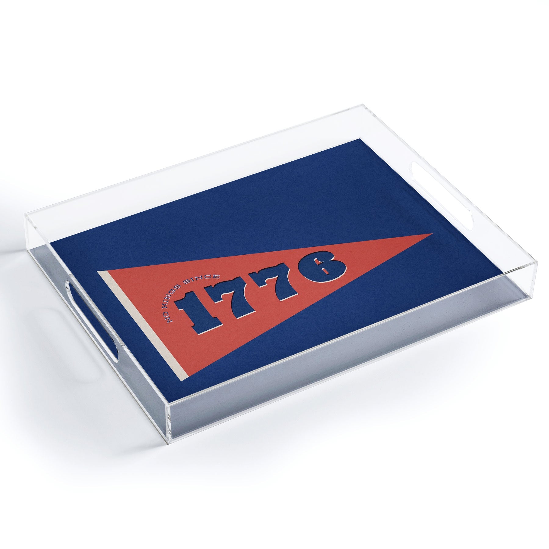 DENY Designs 1776 Pennant Acrylic Tray