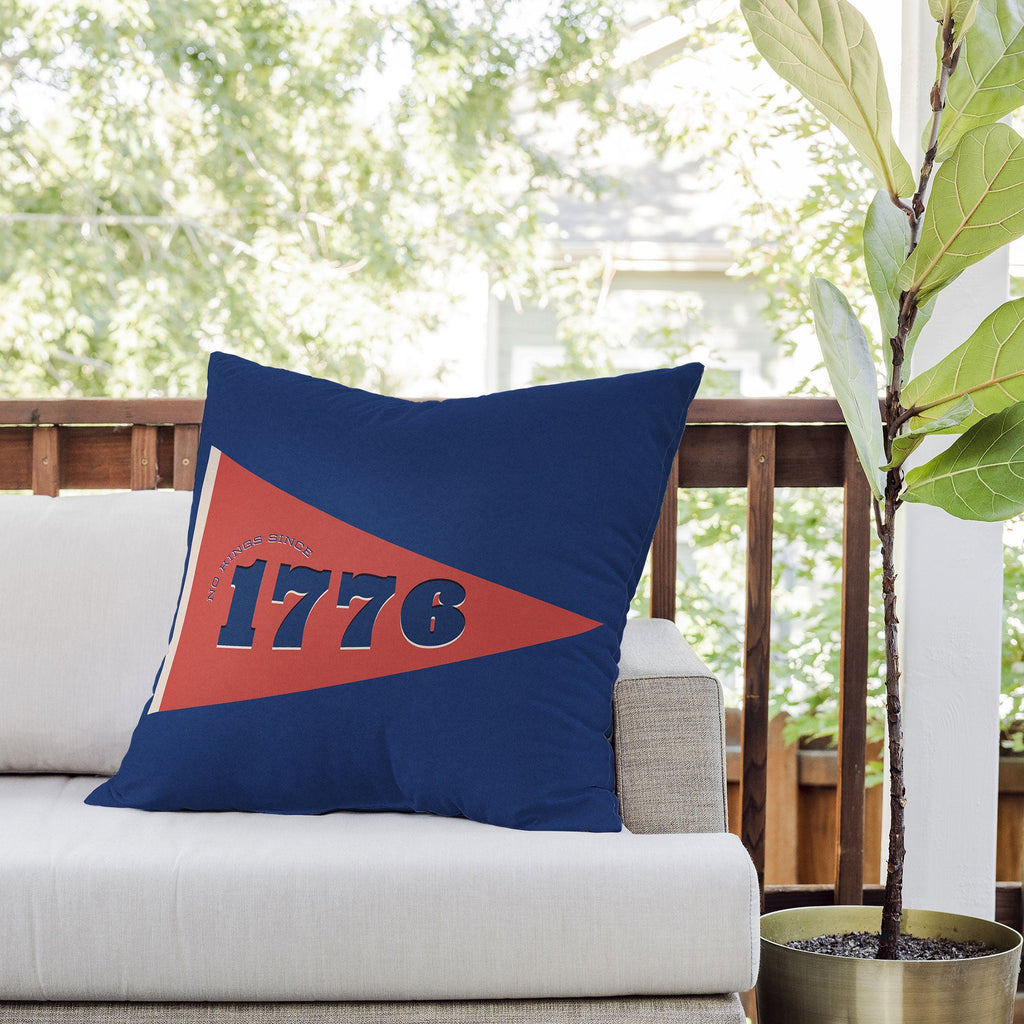 DENY Designs 1776 Pennant Outdoor Throw Pillow
