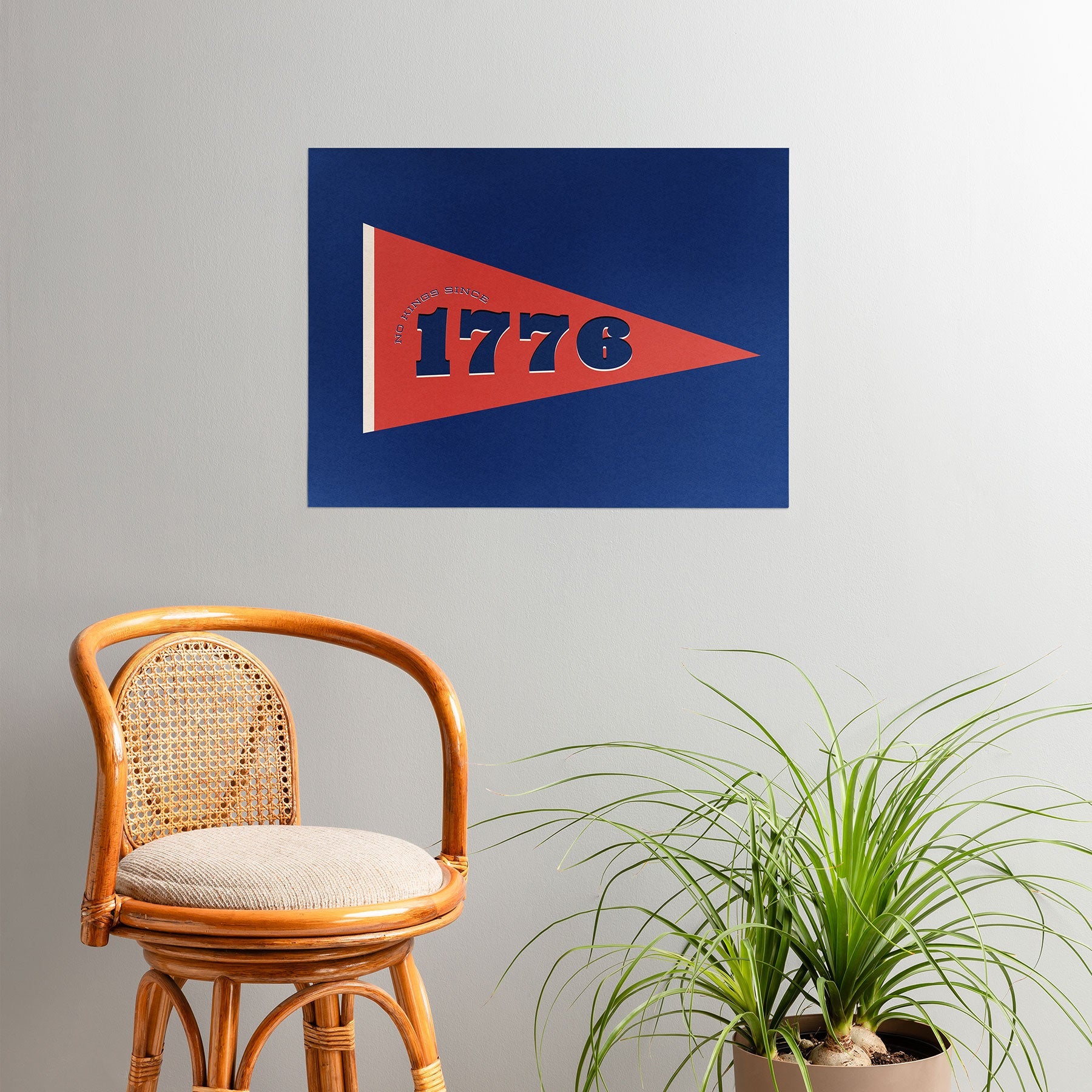 DENY Designs 1776 Pennant Poster