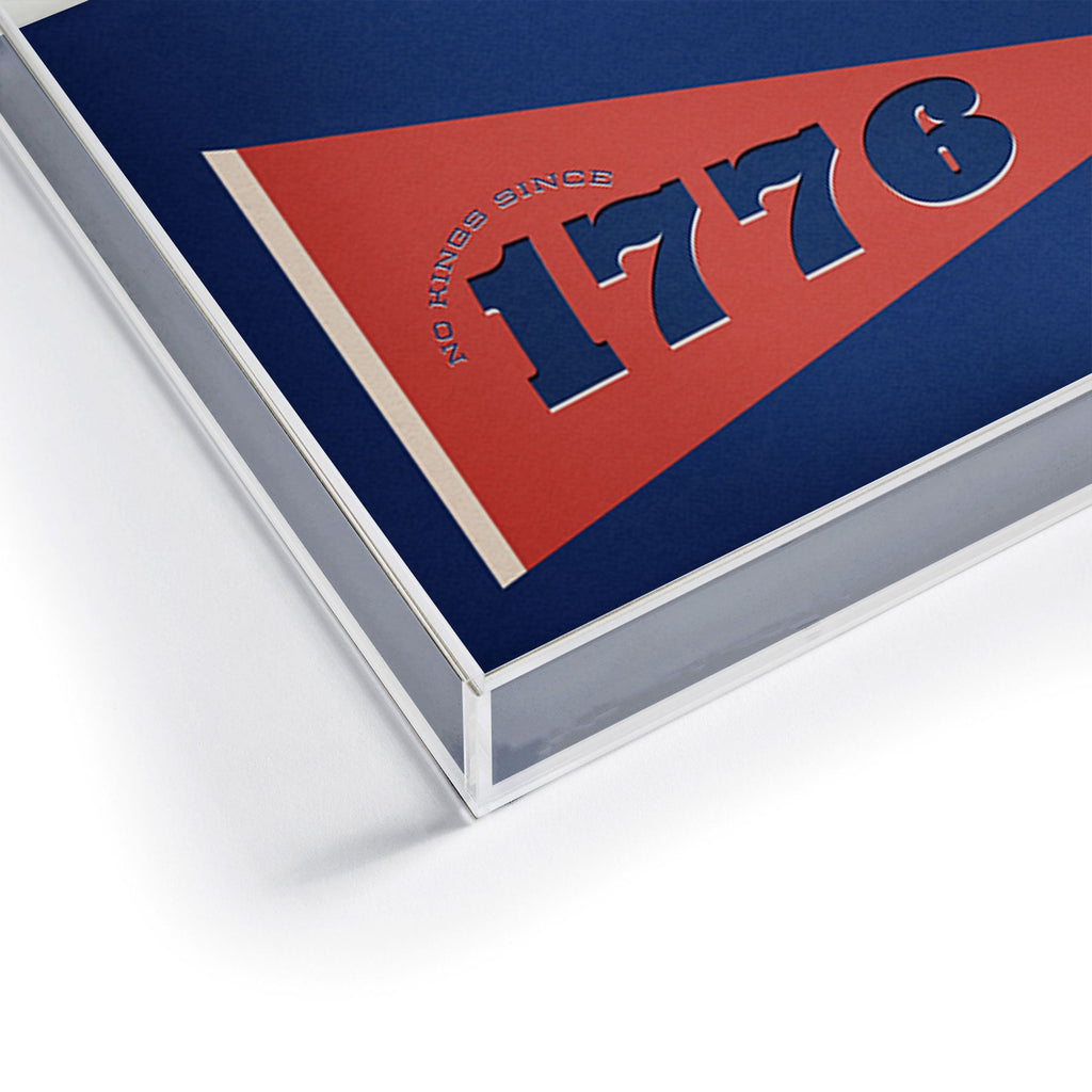 DENY Designs 1776 Pennant Acrylic Tray