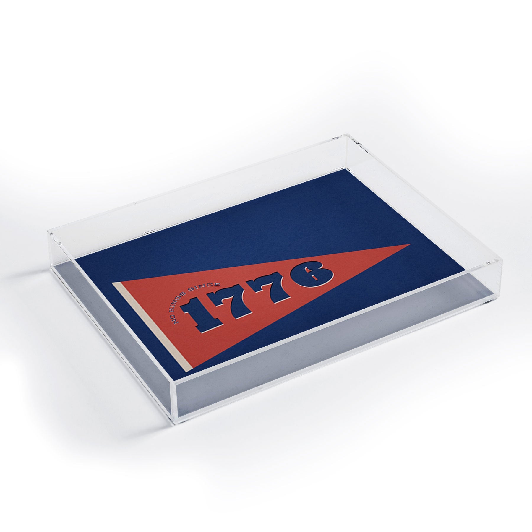 DENY Designs 1776 Pennant Acrylic Tray