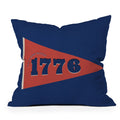 DENY Designs 1776 Pennant Outdoor Throw Pillow