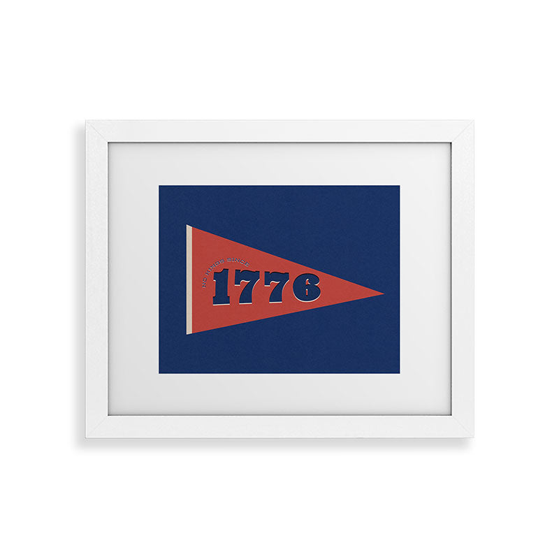DENY Designs 1776 Pennant Framed Art Print