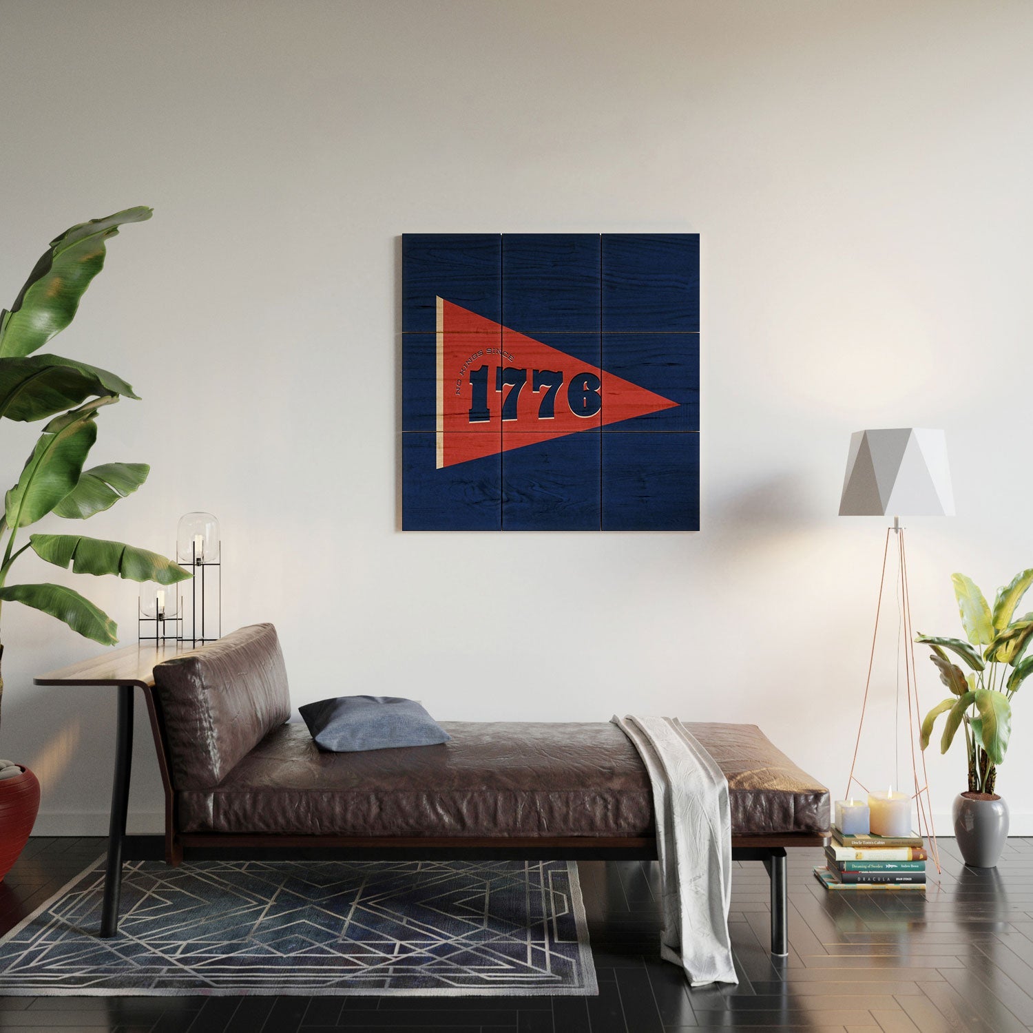 DENY Designs 1776 Pennant Wood Wall Mural
