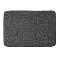 DENY Designs Abstract Lines Black Memory Foam Bath Mat