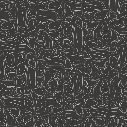 DENY Designs Abstract Lines Black Shower Curtain
