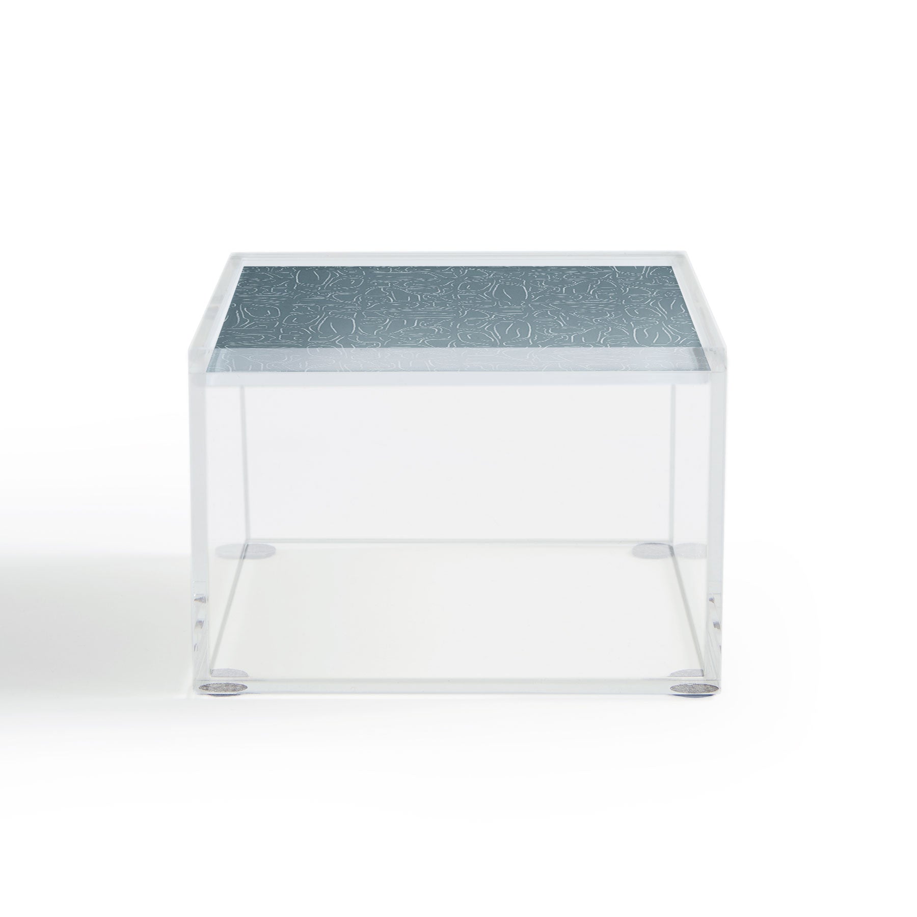 DENY Designs Abstract Lines Blue Acrylic Box