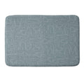 DENY Designs Abstract Lines Blue Memory Foam Bath Mat