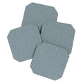 DENY Designs Abstract Lines Blue Coaster Set