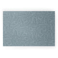 DENY Designs Abstract Lines Blue Welcome Mat