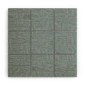 DENY Designs Abstract Lines Blue Wood Wall Mural
