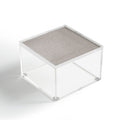 DENY Designs Abstract Lines Light Gray Acrylic Box