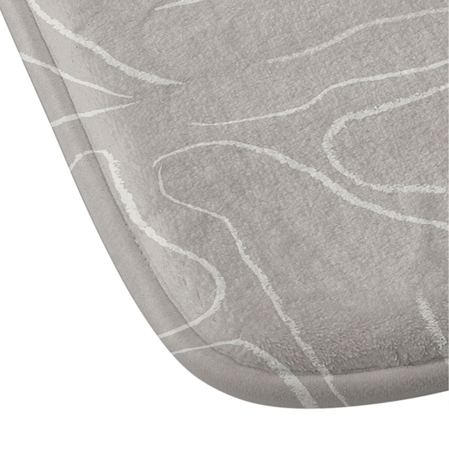 DENY Designs Abstract Lines Light Gray Memory Foam Bath Mat