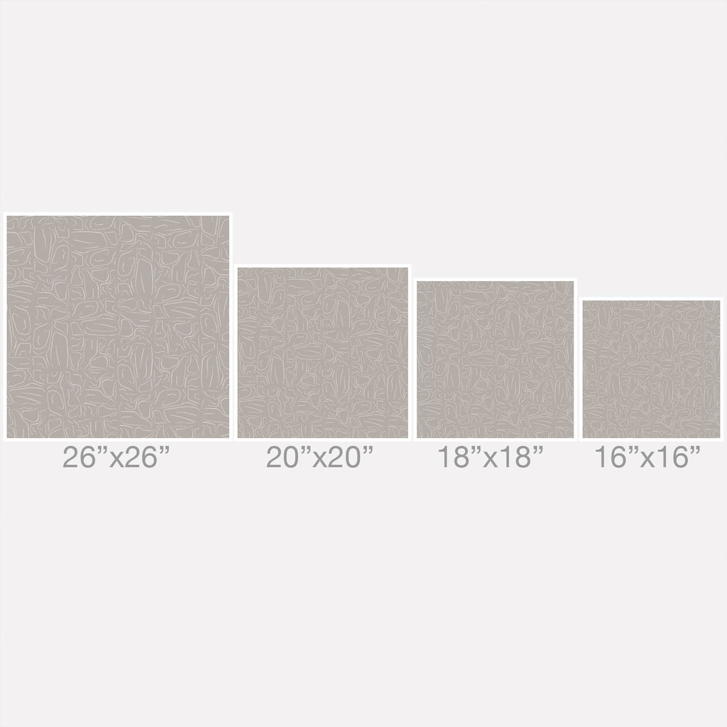 DENY Designs Abstract Lines Light Gray Outdoor Throw Pillow