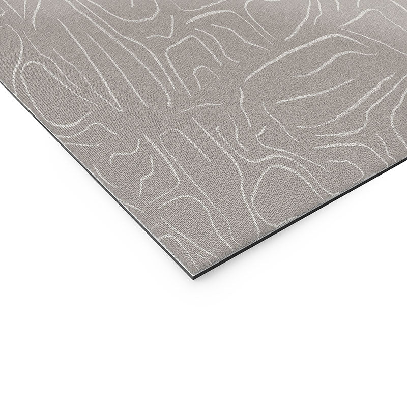 DENY Designs Abstract Lines Light Gray Welcome Mat