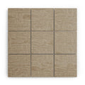 DENY Designs Abstract Lines Light Gray Wood Wall Mural
