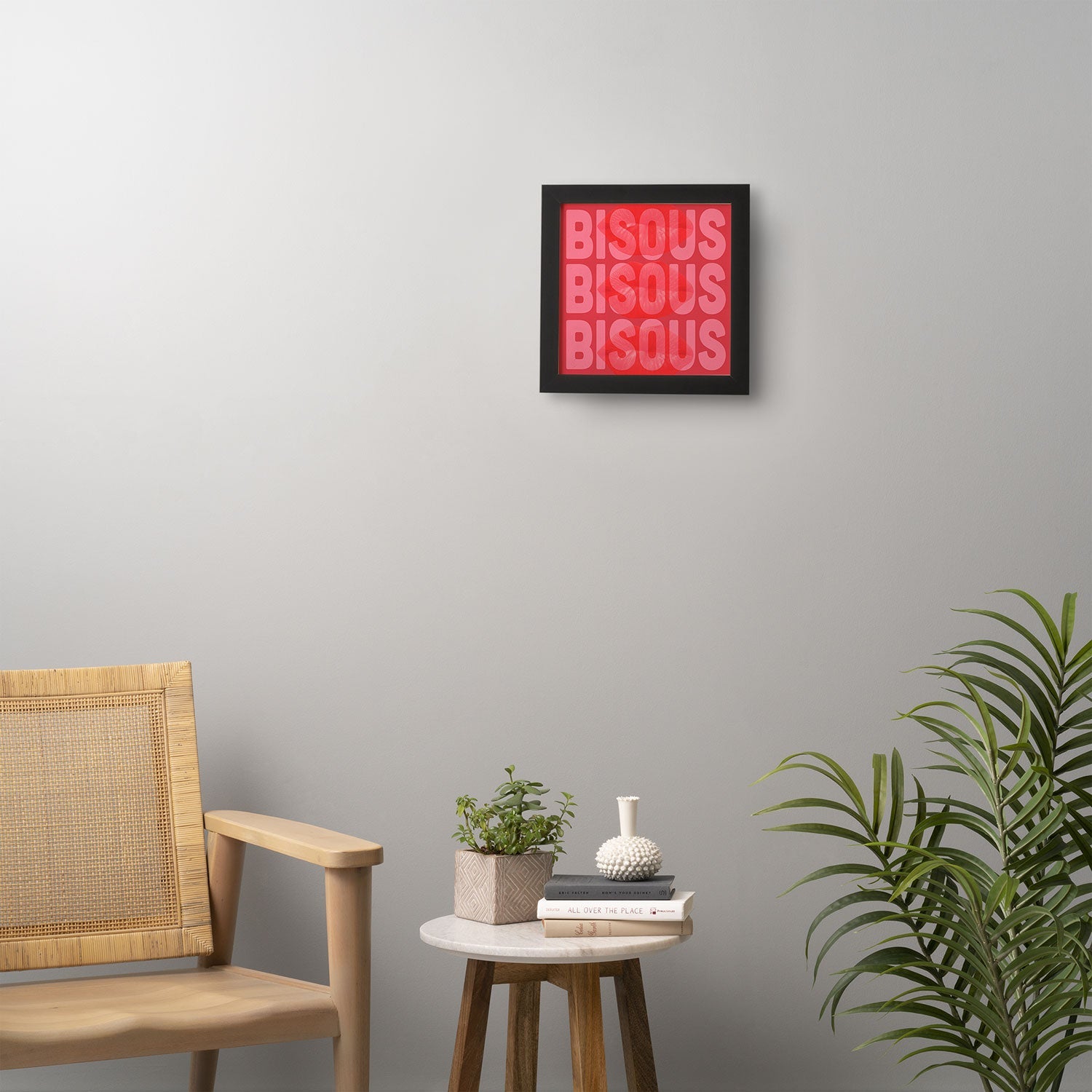 DENY Designs Bisous Framed Wall Art