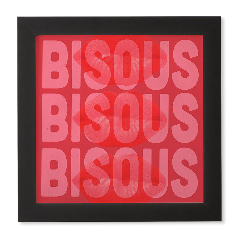 DENY Designs Bisous Framed Wall Art