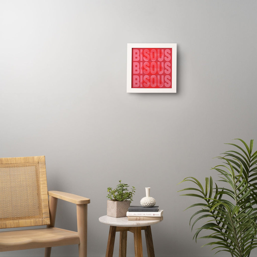 DENY Designs Bisous Framed Wall Art