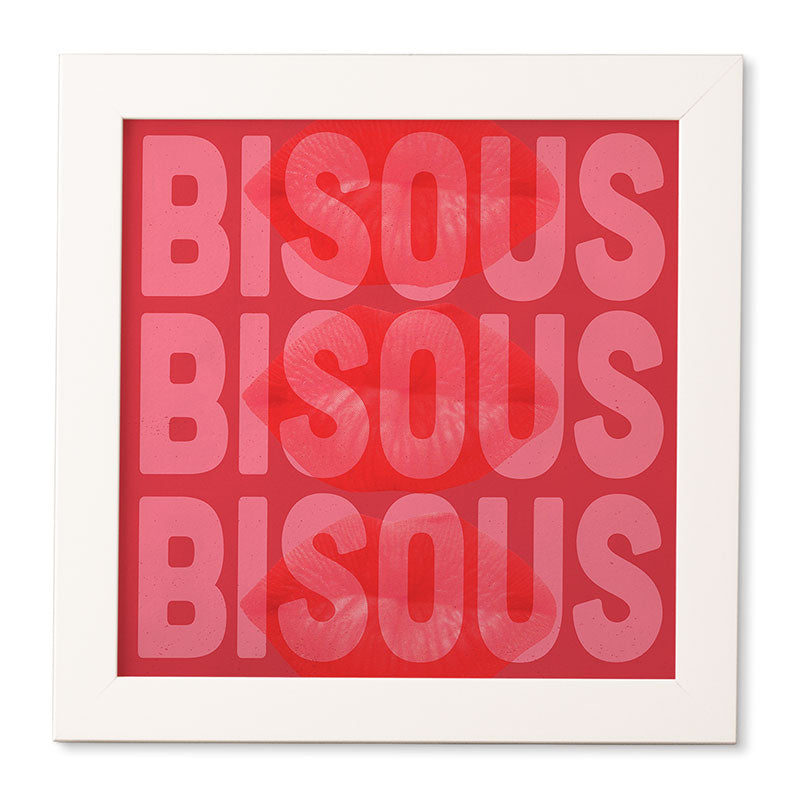 DENY Designs Bisous Framed Wall Art