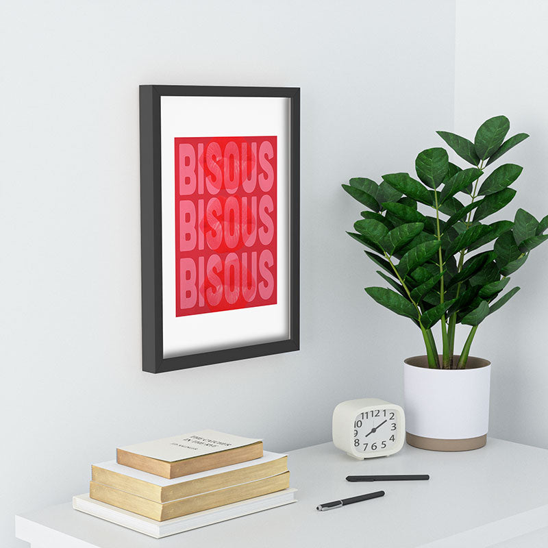DENY Designs Bisous Recessed Framing Rectangle