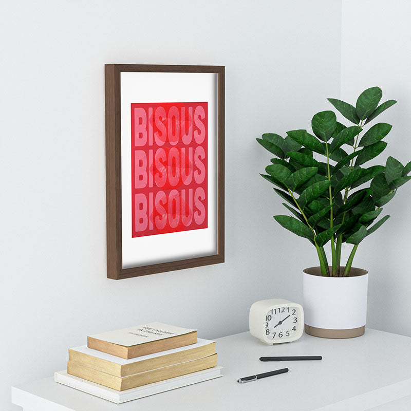 DENY Designs Bisous Recessed Framing Rectangle