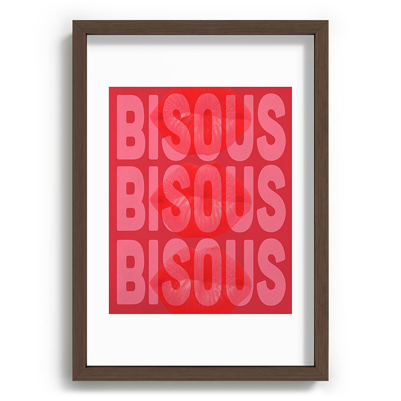 DENY Designs Bisous Recessed Framing Rectangle