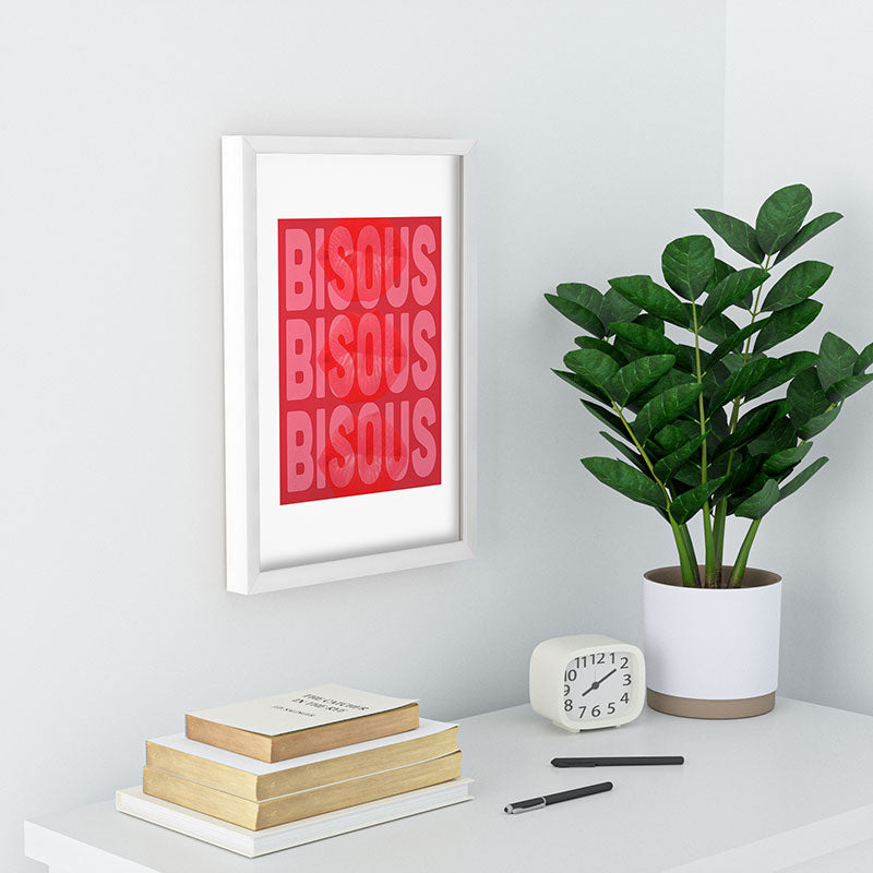 DENY Designs Bisous Recessed Framing Rectangle