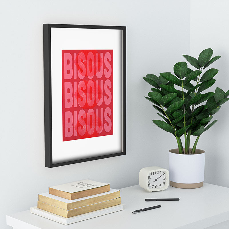 DENY Designs Bisous Recessed Framing Rectangle