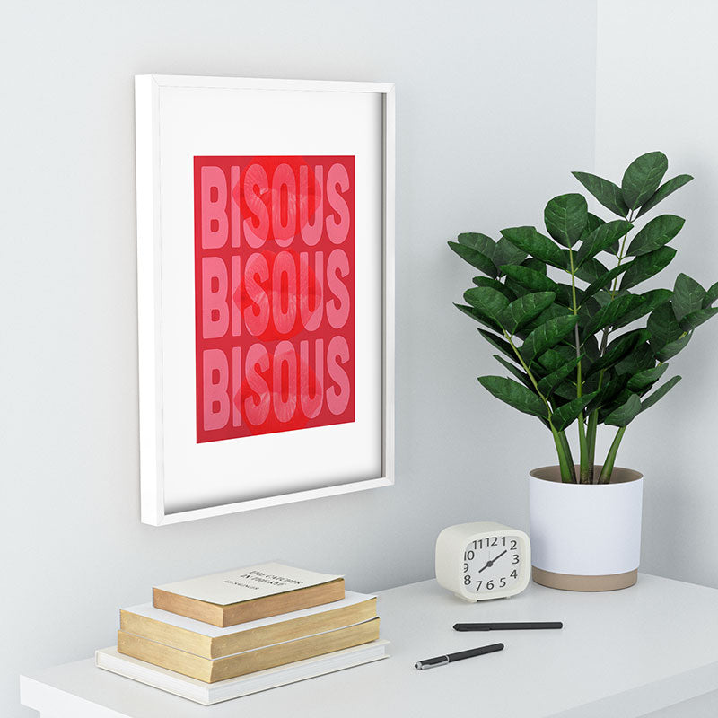 DENY Designs Bisous Recessed Framing Rectangle