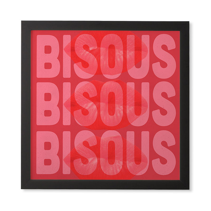 DENY Designs Bisous Framed Wall Art