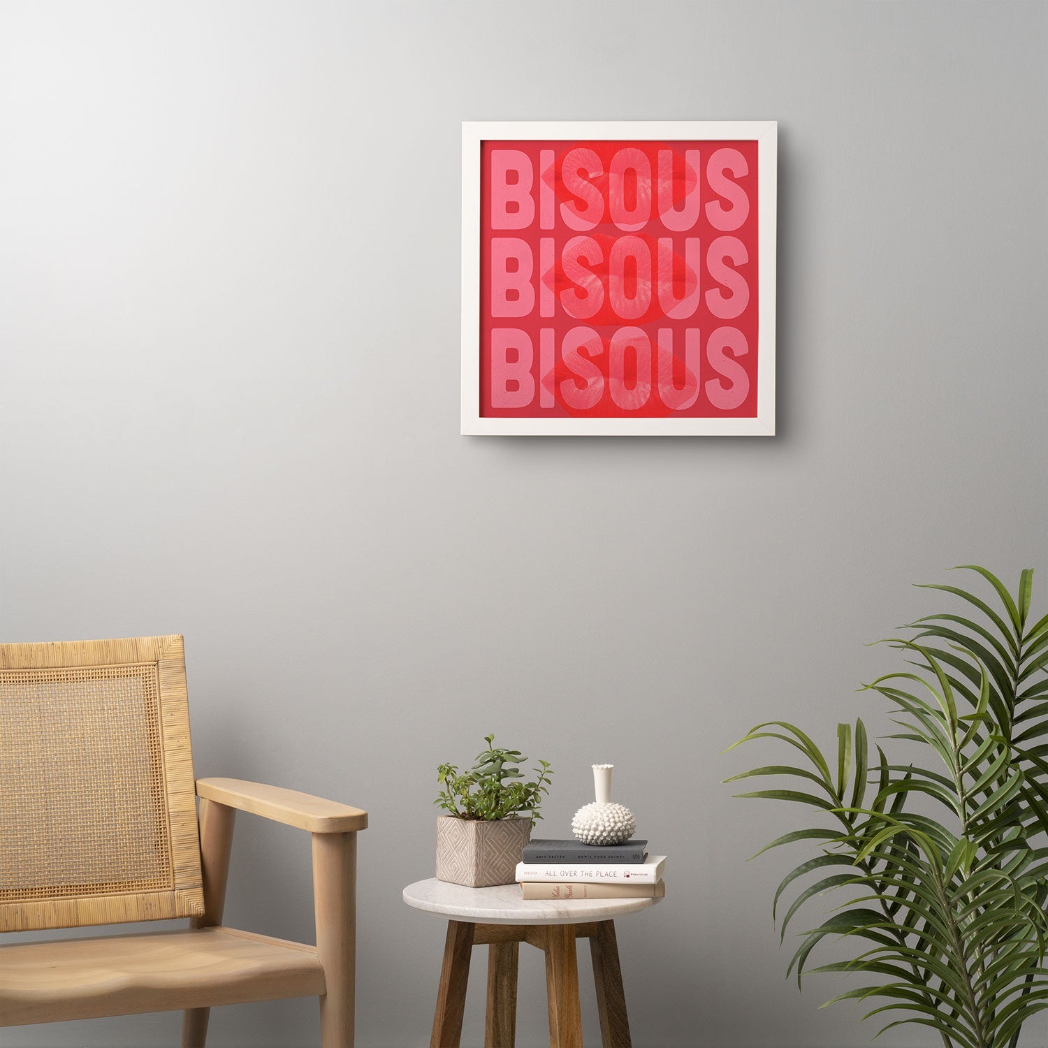 DENY Designs Bisous Framed Wall Art