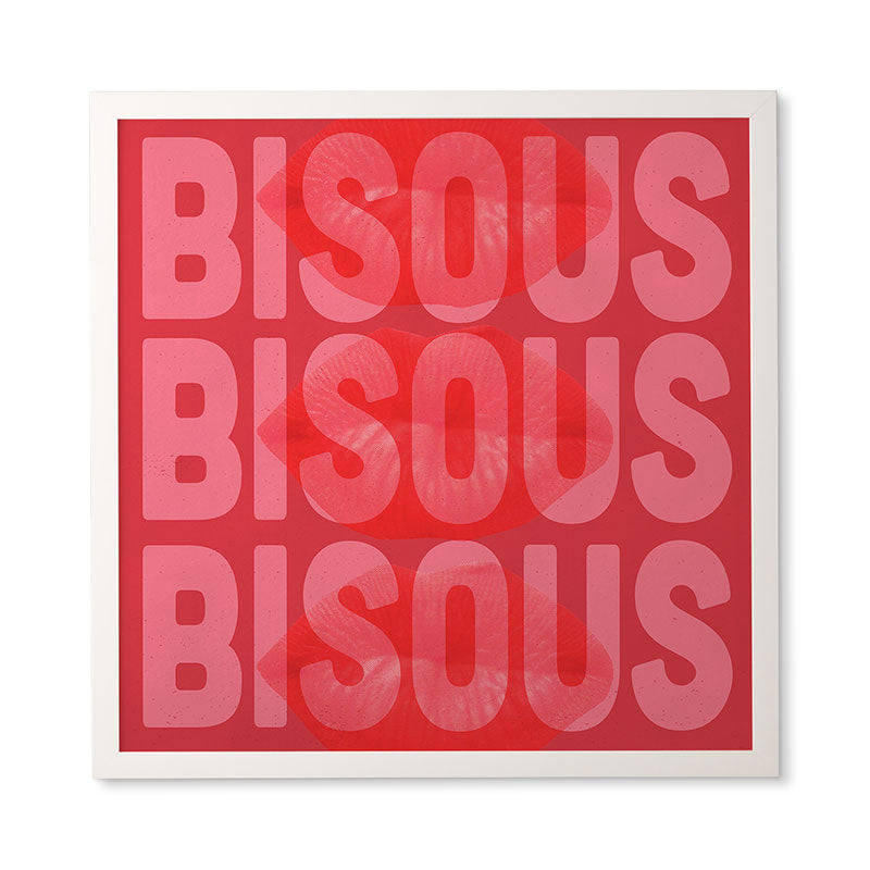 DENY Designs Bisous Framed Wall Art