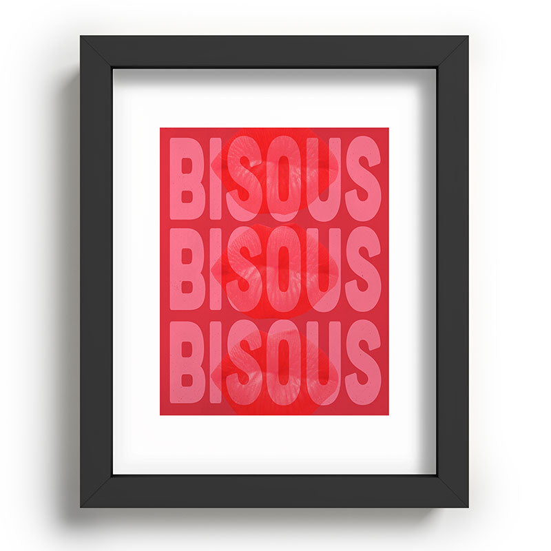 DENY Designs Bisous Recessed Framing Rectangle