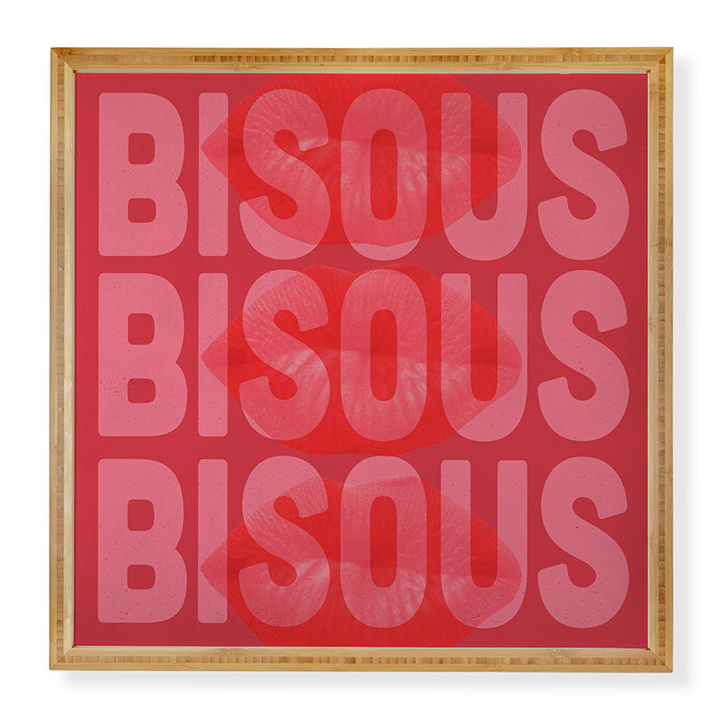 DENY Designs Bisous Framed Wall Art