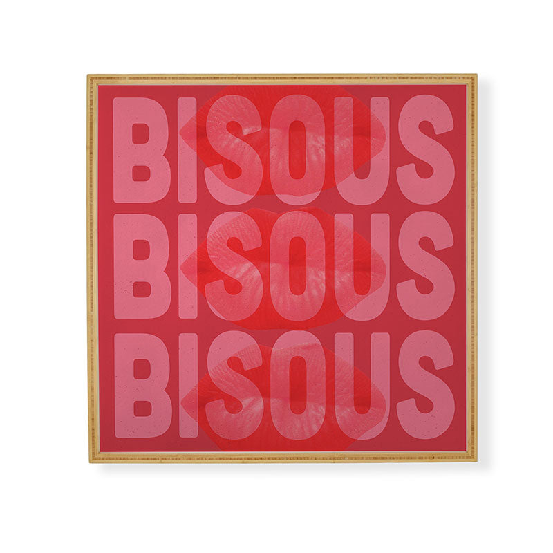 DENY Designs Bisous Framed Wall Art