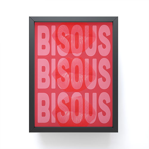 DENY Designs Bisous Framed Mini Art Print