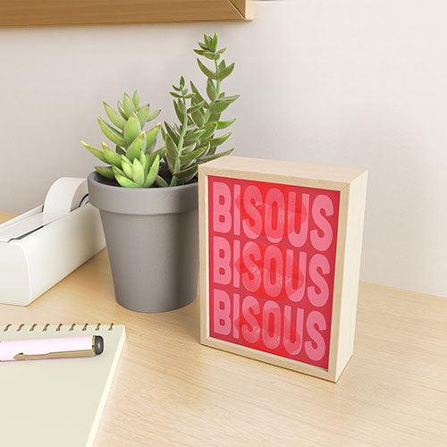 DENY Designs Bisous Framed Mini Art Print