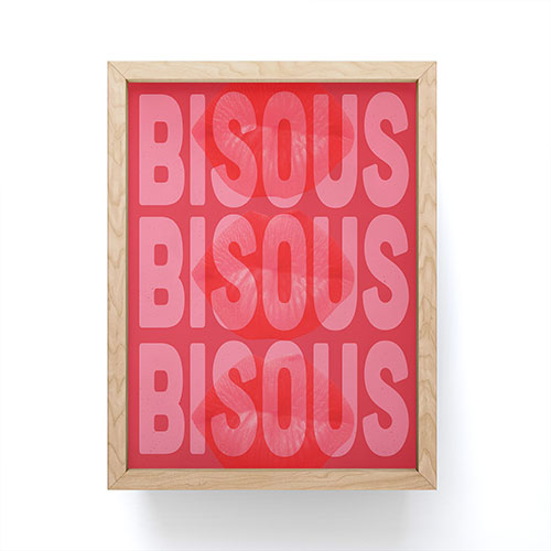 DENY Designs Bisous Framed Mini Art Print