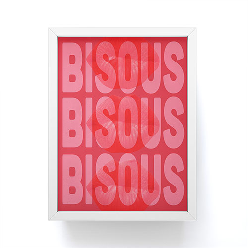 DENY Designs Bisous Framed Mini Art Print