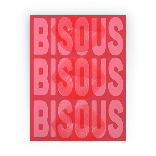 DENY Designs Bisous Mini Art Print