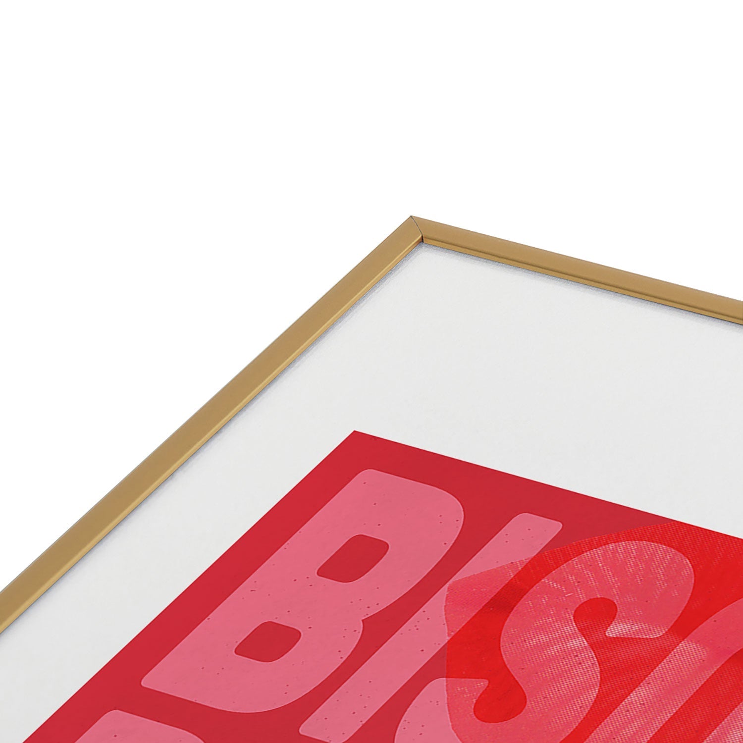 DENY Designs Bisous Metal Framed Art Print