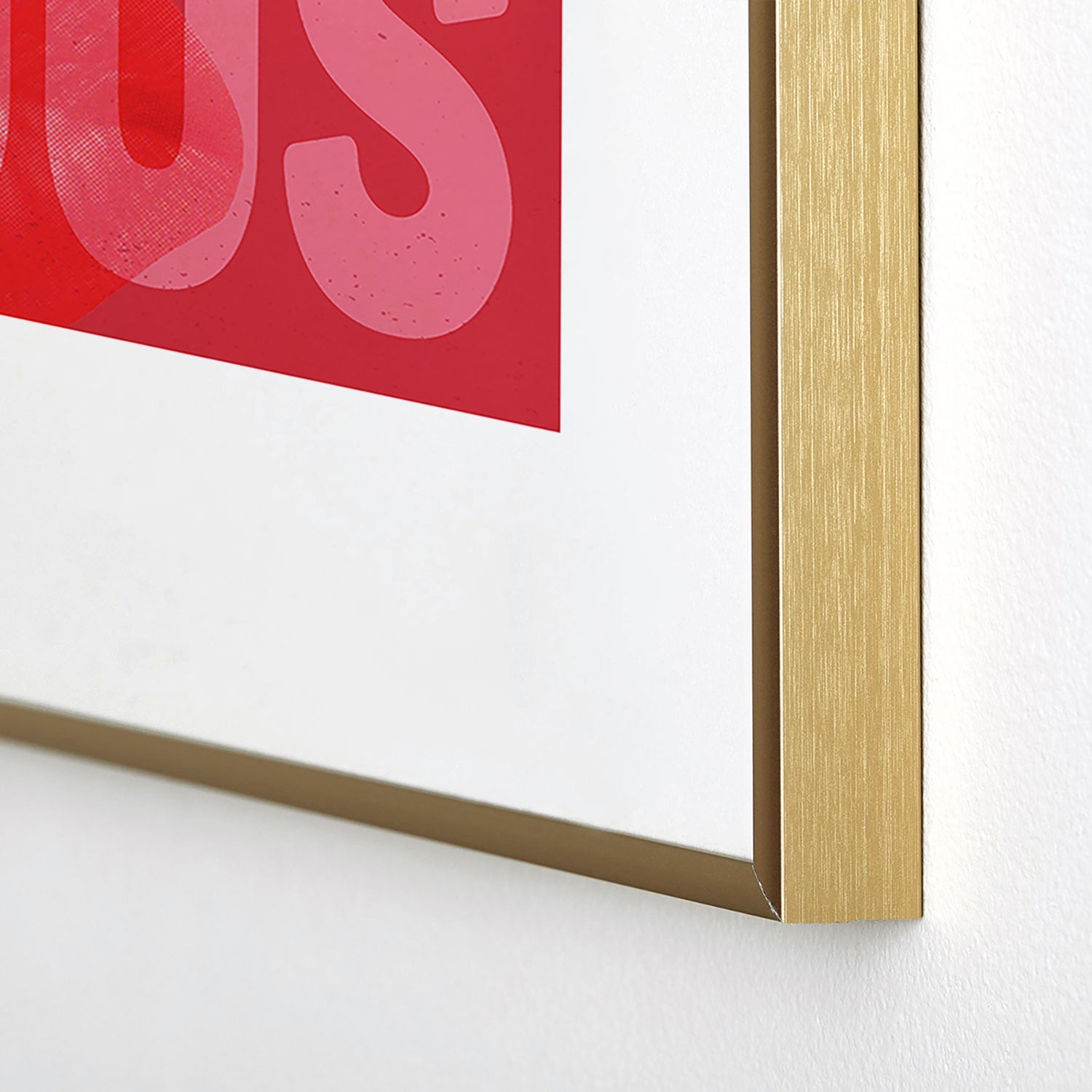 DENY Designs Bisous Metal Framed Art Print